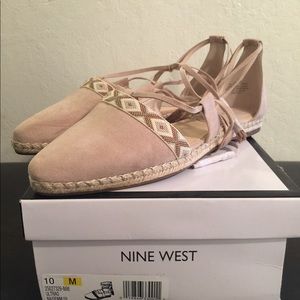 Natural Nine West Sandals